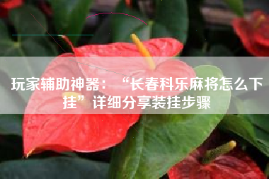 玩家辅助神器：“长春科乐麻将怎么下挂”详细分享装挂步骤