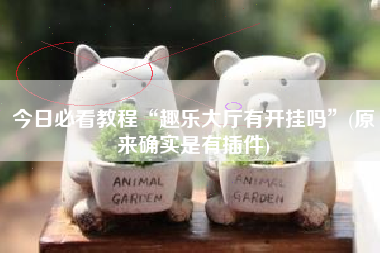 今日必看教程“趣乐大厅有开挂吗	”(原来确实是有插件)