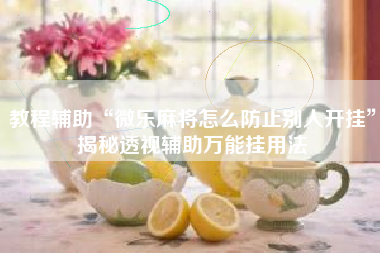 教程辅助“微乐麻将怎么防止别人开挂”揭秘透视辅助万能挂用法