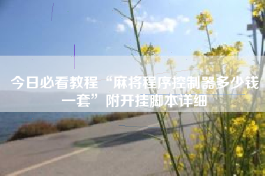 今日必看教程“麻将程序控制器多少钱一套”附开挂脚本详细
